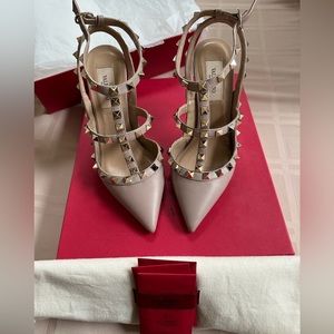 Valentino Garavani rock stud ankle strap pump